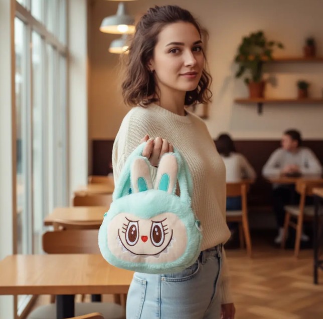 Bolso Cartera De Peluche En Diferentes Colores - Image 10