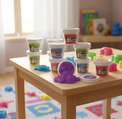 🔥🏖️ Arena Mágica Moldeable en Tarro – Juego Didáctico Sensorial Infantil ✨👶 - Image 8