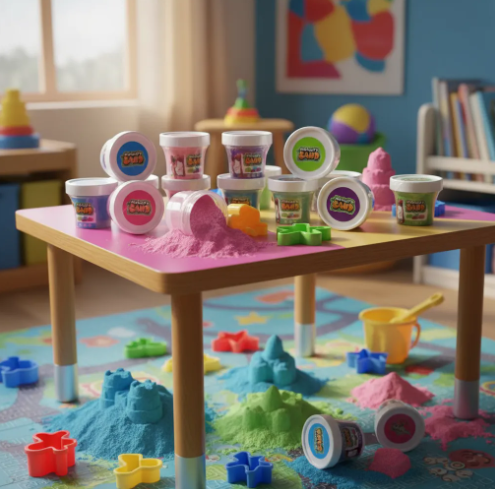 🔥🏖️ Arena Mágica Moldeable en Tarro – Juego Didáctico Sensorial Infantil ✨👶 - Image 7