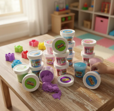 🔥🏖️ Arena Mágica Moldeable en Tarro – Juego Didáctico Sensorial Infantil ✨👶 - Image 6