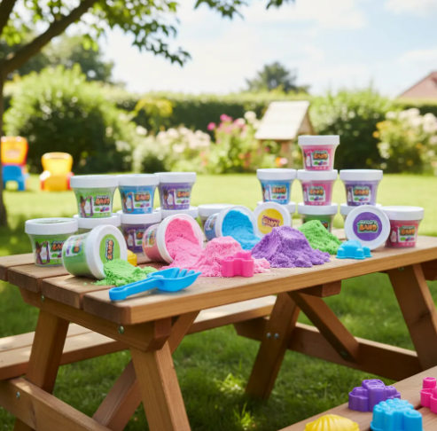 🔥🏖️ Arena Mágica Moldeable en Tarro – Juego Didáctico Sensorial Infantil ✨👶 - Image 5