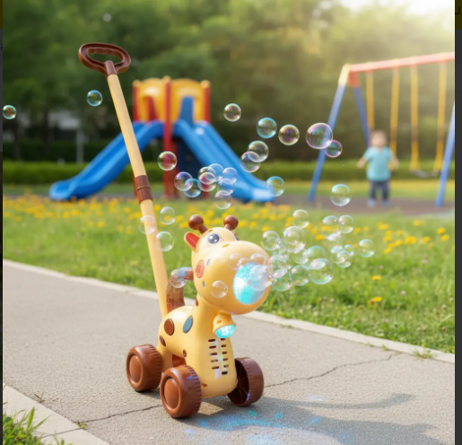 🔥🫧 Juguete Burbujero Infantil con Ruedas – Diseño Animalito 🐻✨ 🌈💙 - Image 9