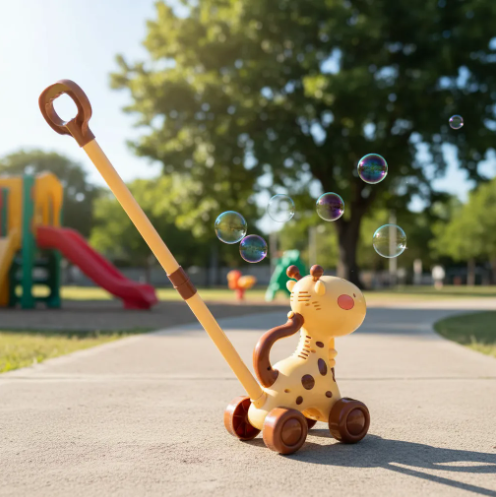 🔥🫧 Juguete Burbujero Infantil con Ruedas – Diseño Animalito 🐻✨ 🌈💙 - Image 11