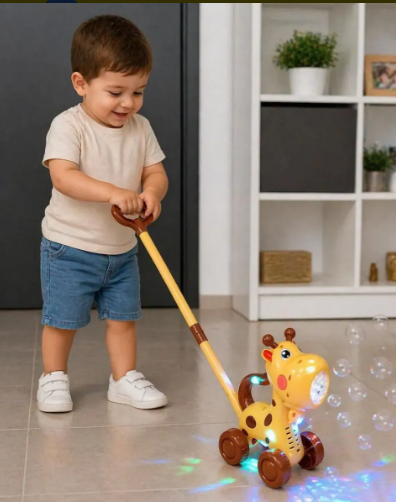 🔥🫧 Juguete Burbujero Infantil con Ruedas – Diseño Animalito 🐻✨ 🌈💙 - Image 12