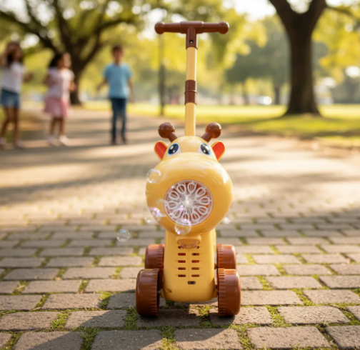 🔥🫧 Juguete Burbujero Infantil con Ruedas – Diseño Animalito 🐻✨ 🌈💙 - Image 13
