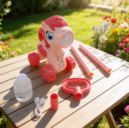 🔥🫧 Juguete Burbujero Infantil con Ruedas – Diseño Animalito 🐻✨ 🌈💙 - Image 16