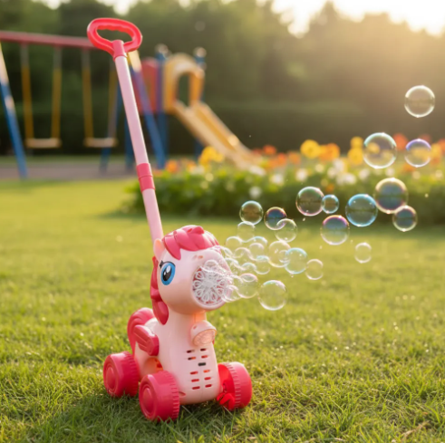 🔥🫧 Juguete Burbujero Infantil con Ruedas – Diseño Animalito 🐻✨ 🌈💙 - Image 19