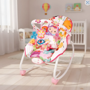 👶💖 Silla Mecedora Para Bebés Con Sonidos y Vibración 🌈✨
