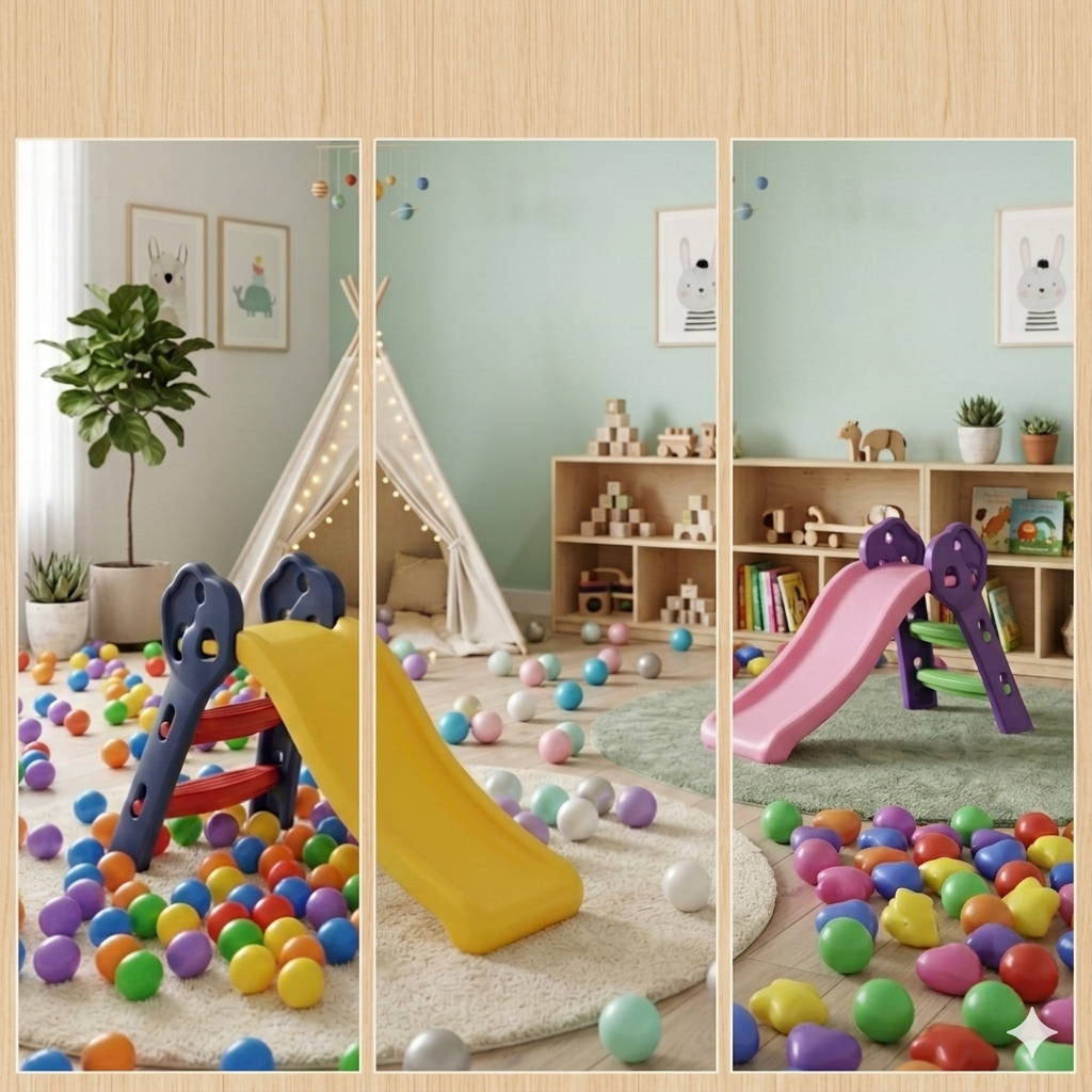 🛝👦👧 Rodadero Infantil Para Niños y Niñas +50 Pelotas 🌈✨