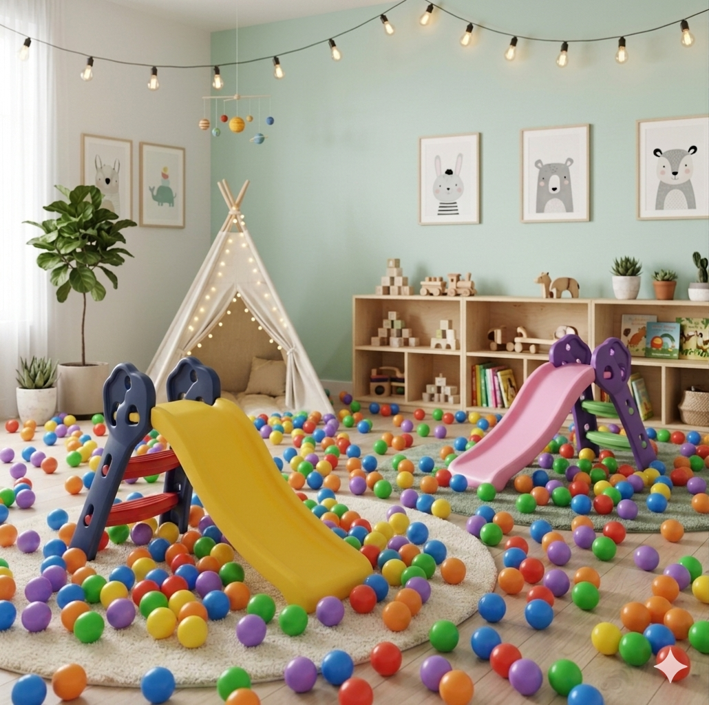 🛝👦👧 Rodadero Infantil Para Niños y Niñas +100 Pelotas 🌈✨ - Image 2