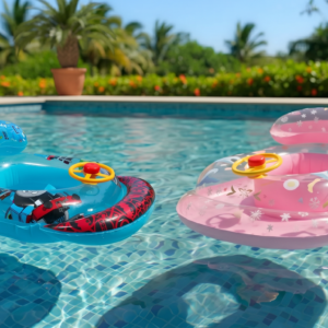 🚗💦 Flotador Infantil Tipo Carrito Con Volante Ref. 139 🌈☀️