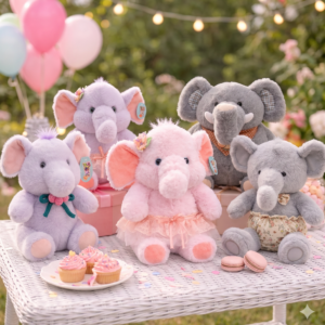 🐘💖 Peluche Elefante Con Detalles Decorativos ✨🧸
