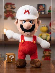 🍄👨🍳 Peluche Mario Panadero 41 cm – Suave, Divertido y Coleccionable 🧸✨