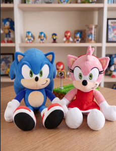 💙⚡ Peluche Sonic 41 cm – Suave, Divertido y Coleccionable 🧸🎮