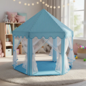 👑🏰 Carpa Infantil Castillo Velo Princesa y Príncipe Con 50 Pelotas De Obsequio 🎈✨