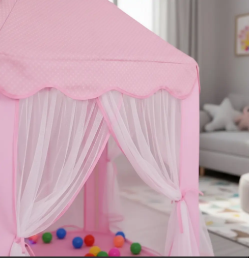 🏰 Carpa Infantil Castillo Velo Princesa Y Príncipe Con 50 Pelotas De Obsequio - Image 3