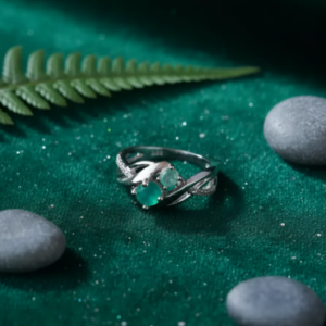 💍✨ Anillo Brisa Esmeralda Cajuluxe Plata 925 Con Piedra Esmeralda✨💚