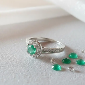 💍✨ Anillo Esplendor Verde Cajuluxe Plata 925 Con Piedra Esmeralda ✨💚