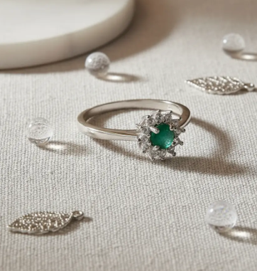 💍☀️ Anillo Sol de Esmeralda Cajuluxe Plata 925 Con Esmeralda✨💚 - Image 4