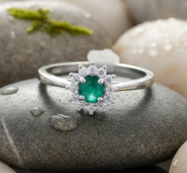 💍☀️ Anillo Sol de Esmeralda Cajuluxe Plata 925 Con Esmeralda✨💚 - Image 2