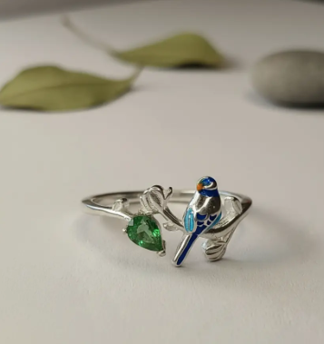 💍💚 Anillo Canto Esmeralda Cajuluxe Plata 925 Con Esmeralda✨ - Image 3