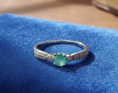 💍💚 Anillo Armonía Esmeralda Cajuluxe Plata 925 Con Esmeralda✨