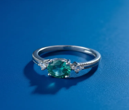 💍✨ Anillo Brillo Imperial Cajuluxe Plata 925 Italiana 💚 - Image 2