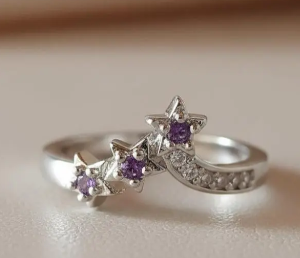 💍💜 Anillo Noches de Amatista Cajuluxe Plata 925 Italiana✨