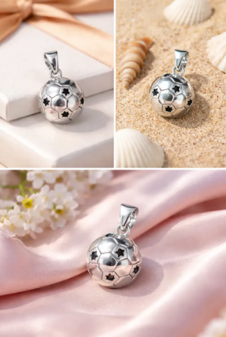 ⚽✨ Dije Colgante Balón En Plata 925 Pulido Cajuluxe ✨ - Image 4