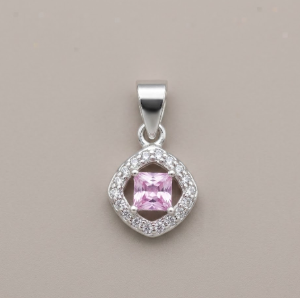 💗✨ Dije Plata Color Rosa 925 Italiana Cajuluxe ✨