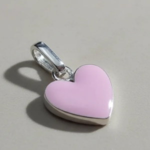 💗✨ Dije Corazón Rosa Plata 925 Italiana Cajuluxe ✨