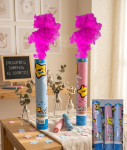 💙💖🎉 Polvo Revelación De Género X2 Rosa 👶✨