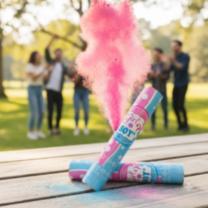 💙💖🎉 Polvo Revelación De Género X2 Rosa Con Confeti👶✨