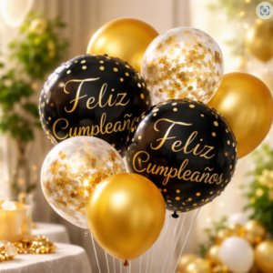 🎈🎉 Set Globos Feliz Cumpleaños X8 Piezas Decoración Para Fiestas 🎂✨