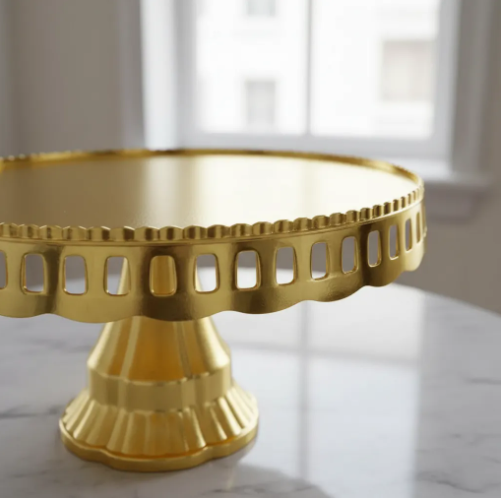🍰✨ Base Para Postres Tipo Pedestal Dorada – Elegancia Para Tus Celebraciones ✨🍰 - Image 2