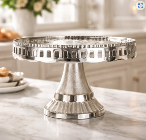 🍰✨ Base Para Postres Tipo Pedestal Plateada – Elegancia Para Tus Celebraciones ✨🍰 - Image 10