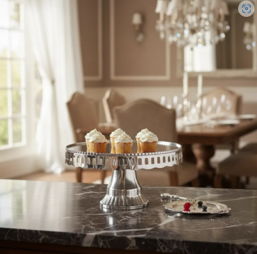 🍰✨ Base Para Postres Tipo Pedestal Plateada – Elegancia Para Tus Celebraciones ✨🍰 - Image 8