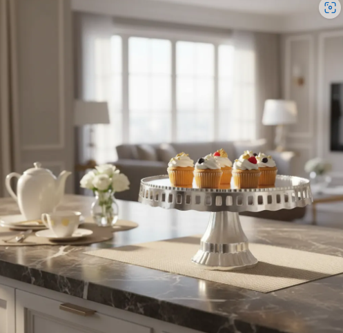 🍰✨ Base Para Postres Tipo Pedestal Plateada – Elegancia Para Tus Celebraciones ✨🍰 - Image 5
