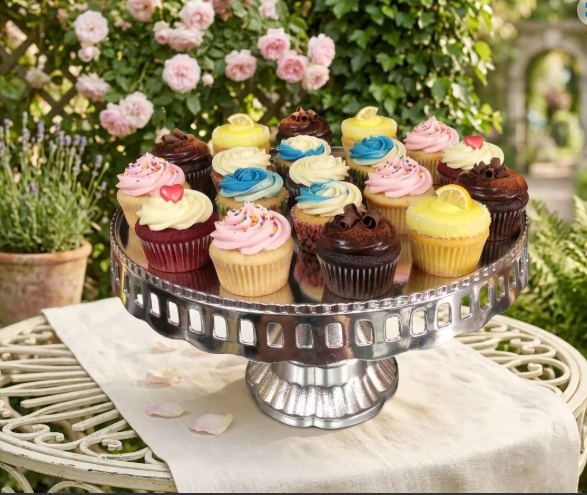 🍰✨ Base Para Postres Tipo Pedestal Plateada – Elegancia Para Tus Celebraciones ✨🍰 - Image 4
