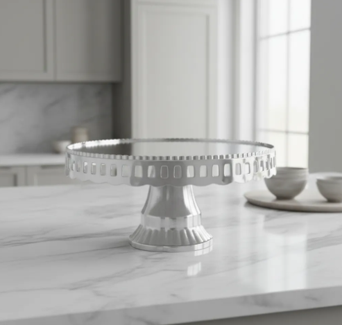 🍰✨ Base Para Postres Tipo Pedestal Plateada – Elegancia Para Tus Celebraciones ✨🍰 - Image 3