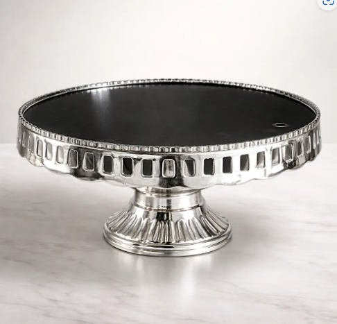 🍰✨ Base Para Postres Tipo Pedestal Plateada – Elegancia Para Tus Celebraciones ✨🍰 - Image 2
