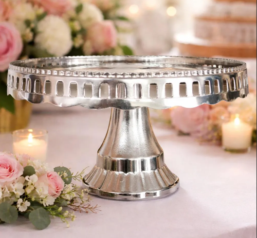 🍰✨ Base Para Postres Tipo Pedestal Plateada – Elegancia Para Tus Celebraciones ✨🍰 - Image 9