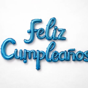 🎈✨ Globo Metalizado Letrero "Feliz Cumpleaños" Azul🎂🎉