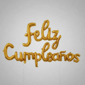 🎈✨ Globo Metalizado Letrero "Feliz Cumpleaños"Dorado🎂🎉
