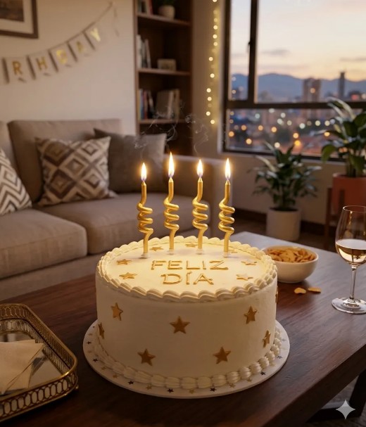 🕯️✨ Velas Espiral Metalizadas Doradas Para Torta Pack x4 Dorado🎂💛 - Image 6