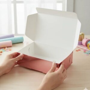 🎁✨ Caja Para Detalles Especiales Metalizada Con Tapa Oro Rosa💝🎀