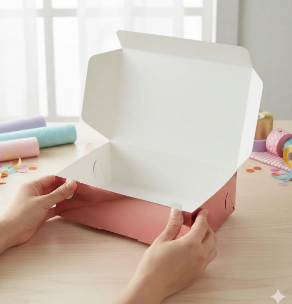 🎁✨ Caja Para Detalles Especiales Metalizada Con Tapa Oro Rosa💝🎀