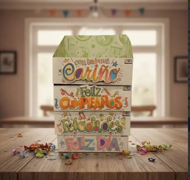 🎁✨ Caja De Regalo Tipo Ancheta Mediana Pack x6 💝📦 - Image 2