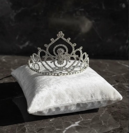👑✨ Diadema Tiara Para Niñas Y Adolescentes Plateado💖🎀 - Image 10