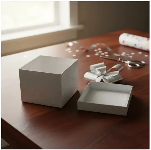🎁✨ Caja De Regalo Armable 15 x 15 x 15 cm Plateada💝📦 - Image 4
